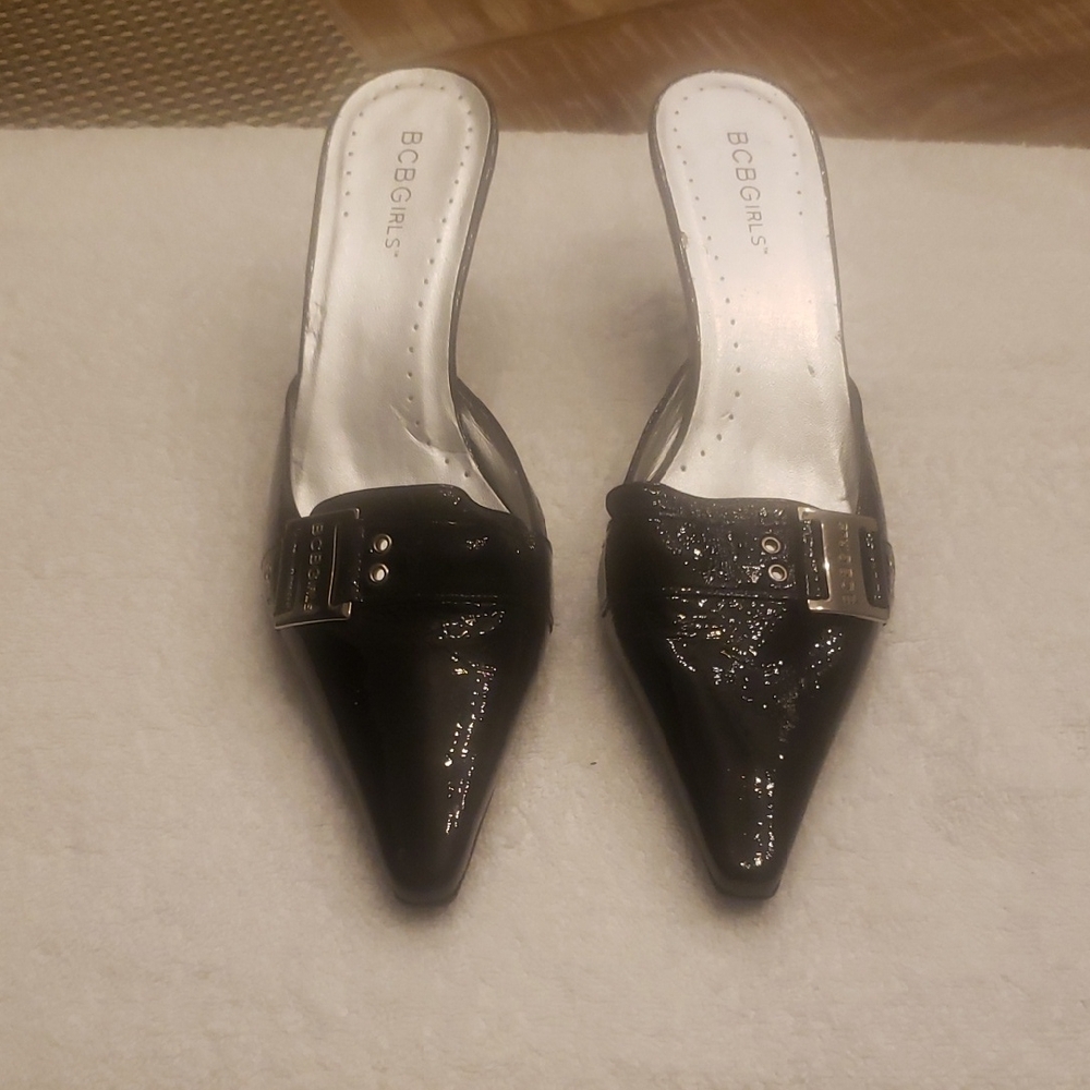 BCBGirls Black Pointed-Toe Heels